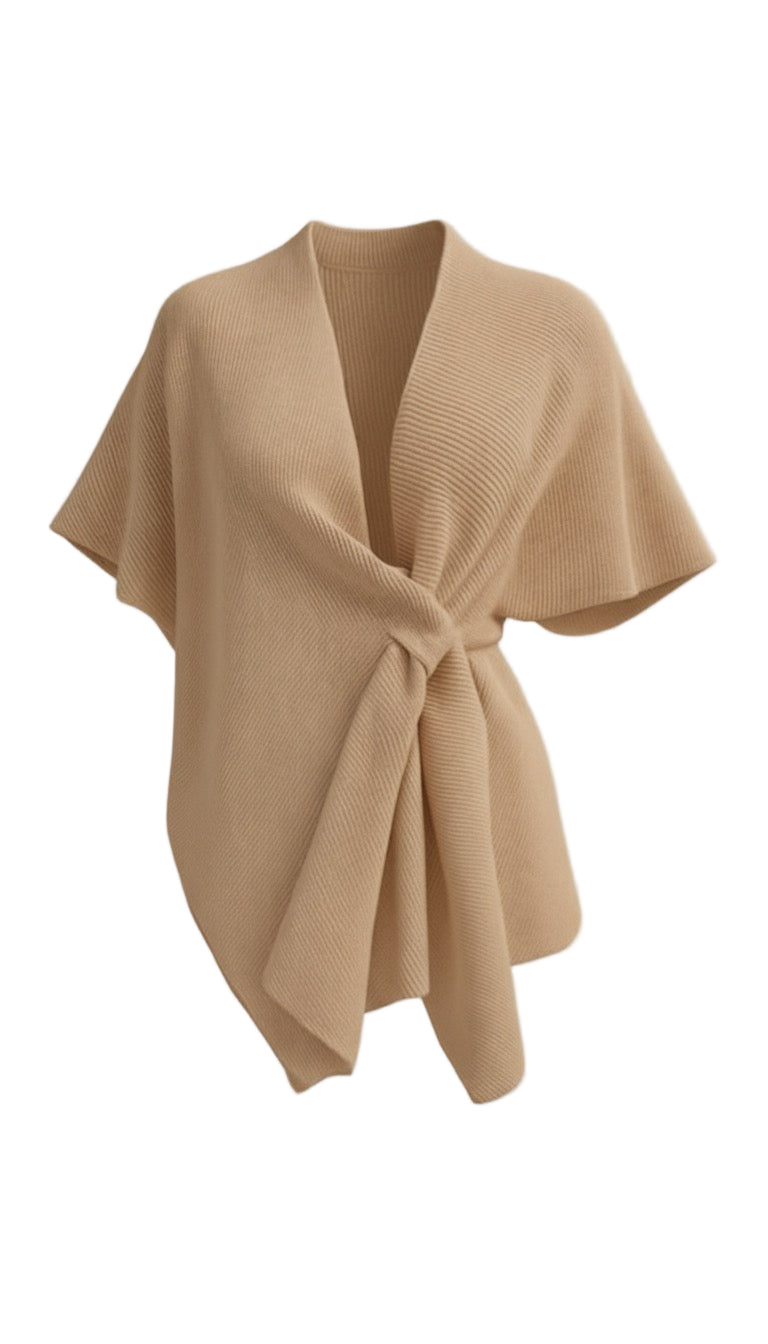 The Aure Knit Cape