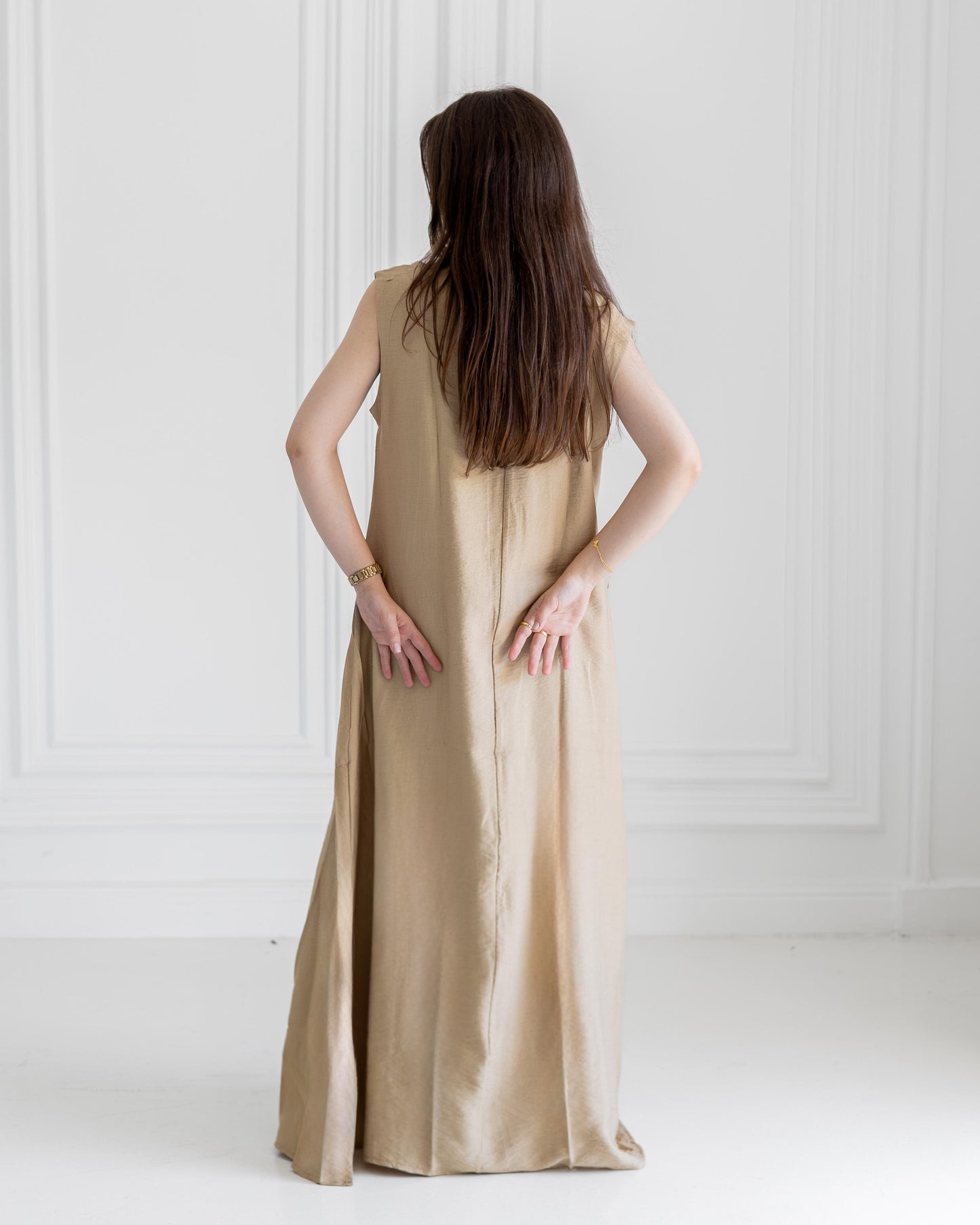 Ayla Dress in beige